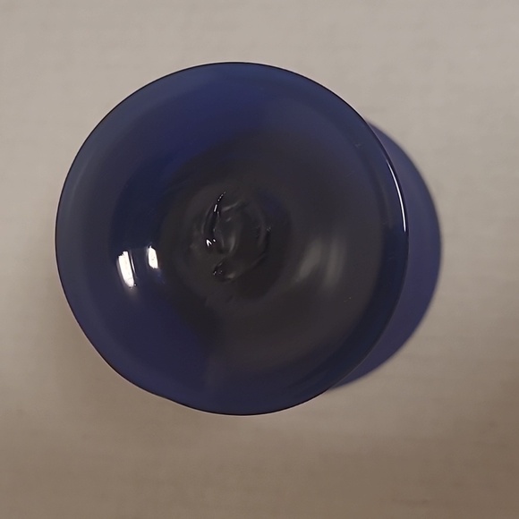 Set of 4 Handblown Cobalt Blue Glasses - Picture 8 of 16